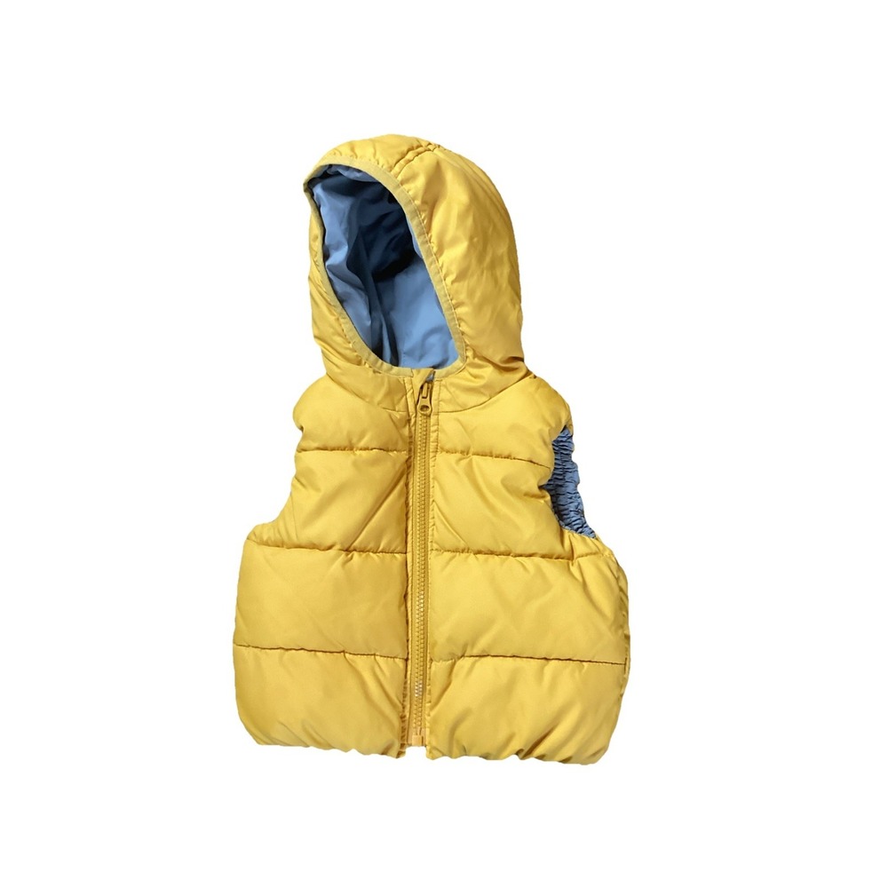 Baby Gap Toddler Puffer Vest Yellow Size 18-24 Months